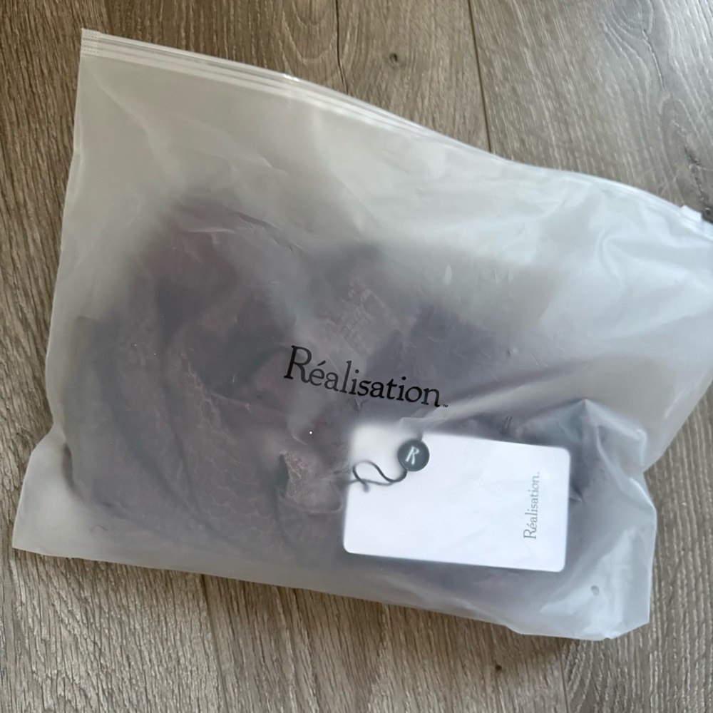 Realisation Penelope Dress Python Brown Size Medi… - image 4